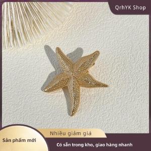 Hàng có sẵn✨ 1 3pcs hợp thời trang Shell Starfish tóc Clip Y2K kỳ nghỉ phong cách kẹp tóc phụ nữ cô gái kim loại bên bangs Clip Phụ Kiện Tóc Quà Tặng