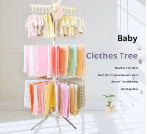 Stainless Steel Floor Drying Racks Balcony Baby Towel Racks