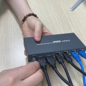 1080P HDMI Rj45 Extender By Ethernet Cat6 Cable 60m Video Transmitter Receiver Kit 1X1 1X2 1X4 1X7 Splitter