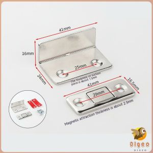 Digeo Anti-Rust Strong Magnetic Stainless Door Catch Closer Cabinet Doorcatch Latch Magnet