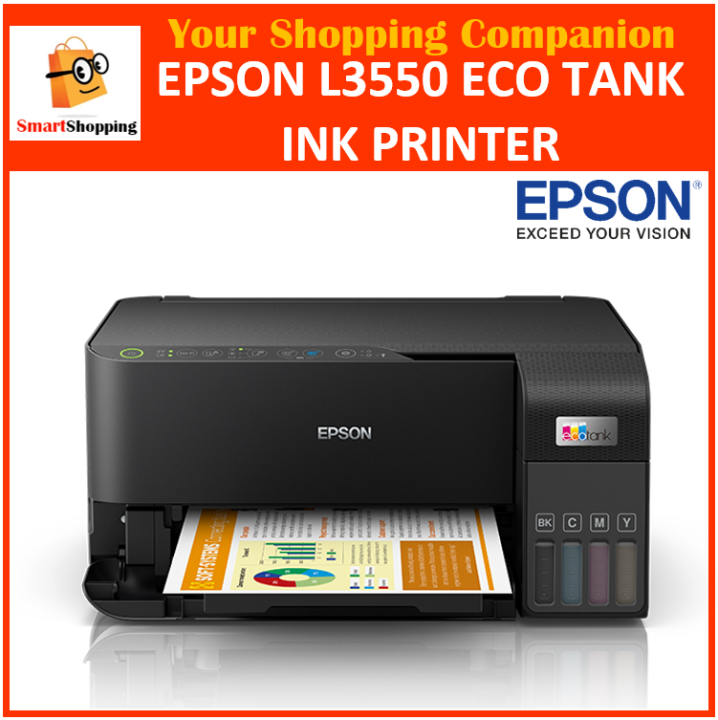 Epson EcoTank L3550 3550 All in One Ink Printer Print Scan Copy Home ...