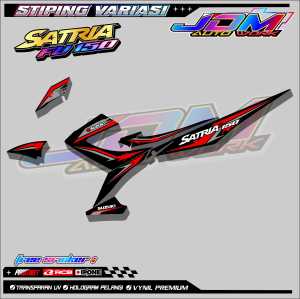 STRIPING VARIASI SUZUKI SATRIA FU 150 / STICKER LIST MOTOR SATRIA FU 150