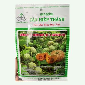 Hạt Giống Bí Đỏ Trái Tròn Nhỏ Lai F1 SAPARO 268 Gói 150 Hạt – Trái Đẹp Cây Khỏe Sai Trái Năng Suất Tốt