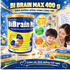 BiBrain 400g & 800g – Bổ sung dinh dưỡng đa thành phần với DHA Omega 3 và Citicoline