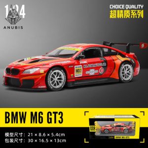 Mô Hình Xe Ôtô Kim Loại 1/24 Siêu Xe BMW M6 GT3 Sẵn Đế Để Trưng Bày Bàn Làm Việc Làm Đồ Chơi Trẻ Em