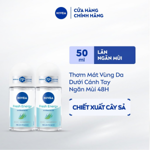 Bộ 2 Lăn Ngăn Mùi NIVEA Tươi Mát Sức Sống (50 ml) - 83754