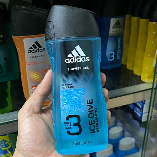 GEL T M G I R A M T ADIDAS ICE DIVE MARINE EXTRACT SHOWER GEL BODY HAIR FACE 250ML Lazada.vn