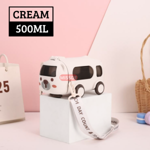 BOTOL MINUM KARAKTER BUS BERUANG / BOTOL MINUM MOBIL / TUMBLER BOTOL MINUM ANAK / KADO BOTOL HADIAH