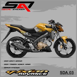 Stiker Custom Full Body VIXION Advance / NVA-Decal Sticker Striping Variasi Motor VIXION NVA SDA.03
