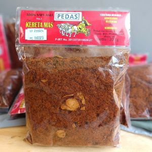 Abon Sapi Asli Pedas 200 gram Cap Kereta Mas Solo Premium