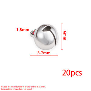 Thép không gỉ Mặt dây chuyền chuông tự Làm Vòng Cổ Vòng tay phụ kiện trang sức