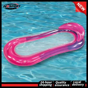 PVC Lounger Floating Foldable Water Floating Bed Portable Leak Proof Nozzle Waterproof Wear Resistant Swimming Pool Accessories
