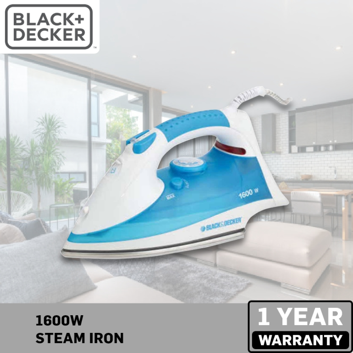 BLACK DECKER Steam Iron for Clothes Blue White Lazada PH