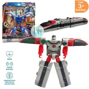 Mainan Anak Kereta Cepat Deformation Fast Train Robot Transformers