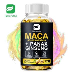 Beworths Maca Ashwagandha & Ginseng Kapsul - Penguat Stamina & Kesehatan Reproduksi