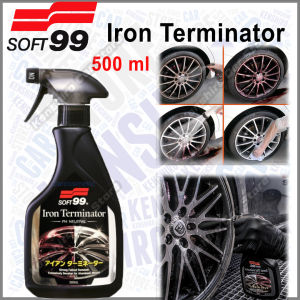 ✨ FREE CLOTH ✨ Soft99/ Soft 99 Iron Terminator Wheel Rim Sport Wheel Rim Cleaner Iron Dirty Remover 500ml For Car Motorcycle Fallout Remover Untuk Kereta & Motosikal Exterior Car Care