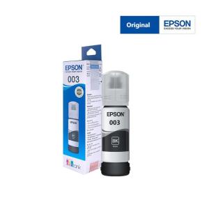 หมึกเติมของแท้（มีกล่องอย） Epson รุ่น 003 /T00V สีดำ/สีฟ้า/สีชมพู/สีเหลือง Epson L1110 /L1210 /L1216 /L1250 /L1256 /L3100 /L3101 /L3106 /L3110 /L3116 /L3150 /L3159 /L3210 /L3216 /L3250 /L3256 /L5190 /L5196 /L5290