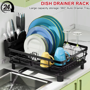 Dish Drying Rack Drainer Plate Holder Storage Shelf Kitchen Organizer Stand Sink Chopsticks Bowl Drain