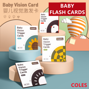Montessori Baby Flash Card Round Baby Vision Trigger Cards 0-36 Months Baby Pictures Card Early Education Card