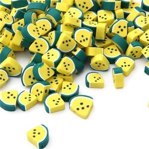 30pcs/lot 10mm Fruit Beads Polymer Clay Beads Mixed Color Polymer Clay Spacer Beads for Home Living Bracelet Craft