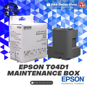 Original - Epson T04D1 C13T04D100 Maintenance Box for ● L14150 ● L11050 ● L6260 ● L6270 ● L6290 ● L6490 ● L6460 ● L6190 ● L6176 ● L6170 ● L6160 ● M3180 ● M3170 ● M3140 ● M2170 ● M2140 ● M1180 ● M1170 ● M1140