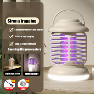3IN1 Multi-function Mosquito Killer Lamp Silent Non-Toxic Home Safety Mosquito Killer Mini Mosquito Repellent Nightlight Energy saving rechargeable Portable Suitable for all locations