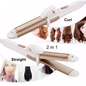 2in1 Nova gold Hair Straightener and Curler