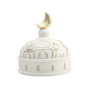 Artistic Hollow Carveds Resin Palaces Cultural Middle Eastern Craft Mosque Sculpture for Bookshelfs Table top Styling