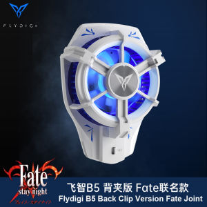 New Original Flydigi B5 B5X Mobile Phone Radiator Hot Physical Semiconductor Refrigeration with RGB Backlight Portable Ultra-Quiet Cooling Fan for Samsung Huawei Xiaomi Black Shark Apple Smart Phone IPad Tablet