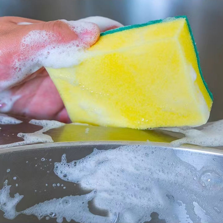12pcsscouring%20pad%20Dishwashing%20Sponge%20Magic%20Wipe%20Household%20Cleaning%20Sponge%20%20High%20quality%20-%20Image%205