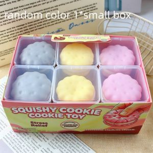 PLORAB Cookie Wax Cracking Squeeze Satisfying Sound Butter Soap Crunch Squishy Toy Boys Girls Non-bounce Crispy Feel Squishy Kids Adults