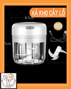[Sạc Điện] Máy Xay Tỏi Ớt Cầm Tay Mini Sạc Điện 250ml Tiện Lợi