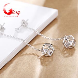 [HCM]Bông tai nữ dài cá tính hàn quốc siêu dễ thương hình lúc giác -Khuyên tai cute trang sức nữ cho phái đẹp G460959