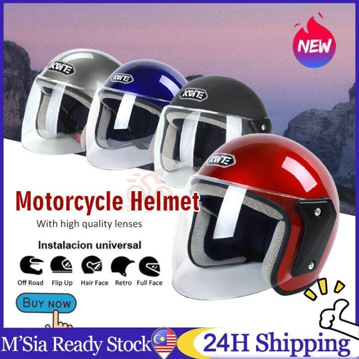 Motorcycle Helmet With Double Lens Motor Helmet Topi Keledar Motosikal