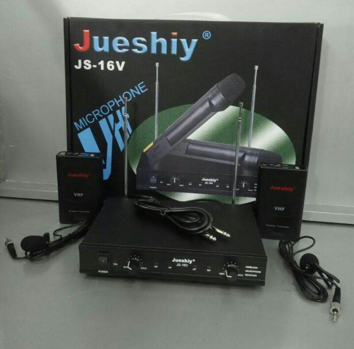 MIC CLIP ON WIRELESS JUESHIY JS 16V HARGA SUDAH TERMASUK PACKING