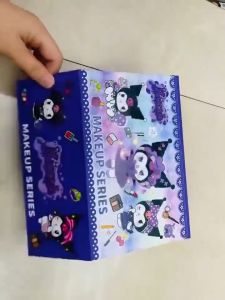 Kuromi Makeup Toy Box 3Tier with Mirror Washable Cosmetic Pretend Play Girl Princess Dress Up Toy