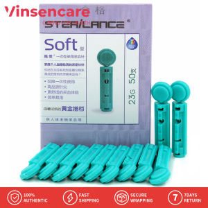 Vinsencare 50ชิ้น21กรัม/23กรัม/26กรัม/28กรัม/30กรัม/ชุดเข็มเจาะเลือด/เข็ม/ขวดสำหรับเบาหวานการตรวจเลือดถ้วยบำบัดเข็มหลอดเก็บเลือดแบบใช้แล้วทิ้งเข็มหลอดเก็บเลือดปลาย