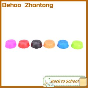 Behoo 6pcs Reusable Silicone Bottle Caps Beer Cover Soda Cola Lid Wine Saver Stopper