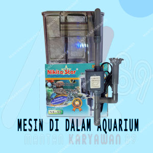 Filter Gantung Aquarium Nikita Star NS 06 Untuk Aquascape Atau Akuarium Sedang Aksesoris Pompa Waterpump Hanging Full Set Penjernih Air Penyedot Kotoran Tanpa Kuras Sirkulasi Produk Original Murah