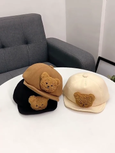 Toddler for Sun Hat Plush Bear Baseball Cap for Sun for Protection Baby Baseball Hat Skin Friendly Beach Visor Hats Infa