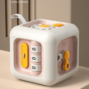 Montessori Toys Activity Busy Cube Sensory Toys for Toddlers Travel Toys Educational Learning Toys Birthday Gift