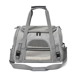 OUTOPEN Collapsible Pet Carrier Portable Soft Sided Dog Carrying Case Easy Storage Breathable Cat Bag for Travel