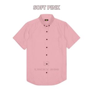 SGG Kemeja Polos Pria Dewasa Lengan Pendek Warna Merah Marun Kasual Formal Kerja Nyaman