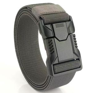 Mens Nylon Belt Quick-Release Buckle Outdoor Training Durable Canvas Belt