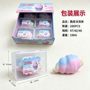 SXXINGI Wax Skin Crispy Squeeze Toys Crunchy Sound Handmade Decompression Toy  Colorful Sensory Fidget Toy Gifts