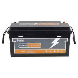 PowMr LiFePO4 Battery 12-24V 200Ah Deep Cycle Built-in BMS Lithium Iron Phosphate for Solar System