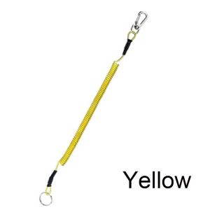 YUNAFIN High quality Plastic Retractable Tether Outdoor Hiking Camping Portable Fishing Lanyards Anti-lost Phone Keychain Spring Elastic Rope Security Gear Tool
