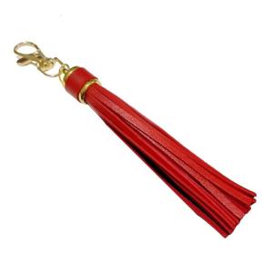 PU Leather Tassels Keychain Colorful Tassels Bag Charm Keychain Crafted From PU Leather For Everyday Use
