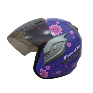 Virtue Helm SNI Anak Remaja Cewek Busa Tebal Flower Warna Pastel