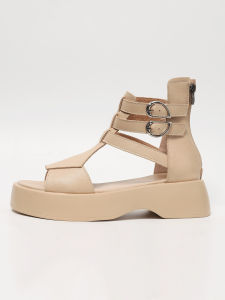 Thick-soled Roman Sandals Womens Summer New Soft-soled Flatform Wedge Retro Platform Sandals Women